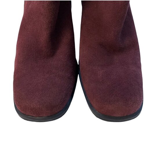 BLOOMINGDALE'S Sandra Genuine Suede Leather Side Zip Ankle Boots - Picture 6 of 9